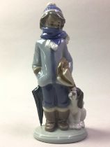 GROUP OF LLADRO FIGURES, AND THREE GOBEL FIGURES