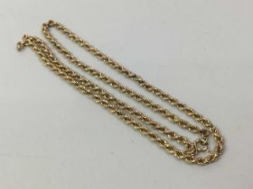 NINE CARAT GOLD CHAIN,