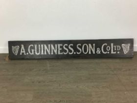 GUINNESS PAINTED WOOD SIGN,