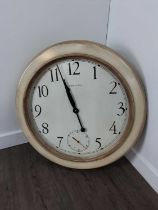 RETRO MANLEY SUNBURST WALL CLOCK, AND ANOTHER