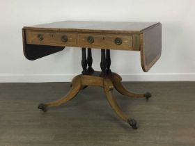 REGENCY ROSEWOOD SOFA TABLE,