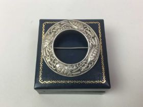 ALEXANDER RITCHIE SILVER BROOCH,