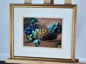 SCOTTISH SCHOOL, STILL LIFE WITH PINEAPPLE AND GRAPES