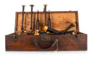 COLLECTION OF BAGPIPE PARTS, LATE 19TH / EARLY 20TH CENTURY