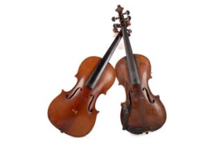 TWO VIOLINS, CIRCA EARLY 20TH CENTURY