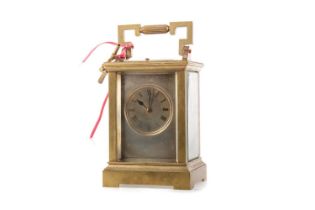 FRENCH REPEATER CARRIAGE CLOCK, LATE 19TH CENTURY