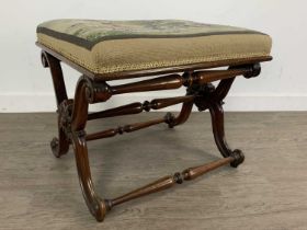 VICTORIAN ROSEWOOD STOOL,