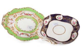 CROWN DERBY QUATREFOIL DESSERT DISH, 19TH CENTURY