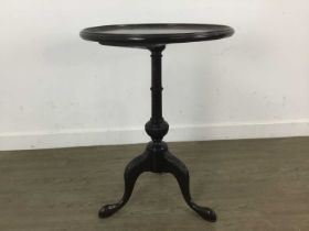 MAHOGANY CIRCULAR TRIPOD TEA TABLE,