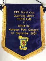 SCOTLAND, GOOD AND LARGE COLLECTION OF OFFICIAL INTERNATIONAL PENNANTS, CIRCA 1996-2006