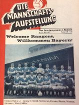 BAYERN MUNICH VS. RANGERS F.C., EUROPEAN CUP WINNERS' CUP PROGRAMME 31ST MAY 1967