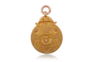 WILLIAM ROBB OF RANGERS F.C., GLASGOW CHARITY CUP GOLD MEDAL, 1922