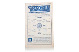 RANGERS F.C. VS. CELTIC F.C., PROGRAMME, 20TH SEPTEMBER 1947