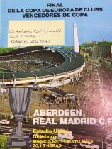 ABERDEEN F.C. VS. REAL MADRID C.F., ECWC FINAL PROGRAMME, 11TH MAY 1983