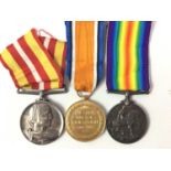 WWI MEDAL PAIR, GUNNER G. CHALMERS,