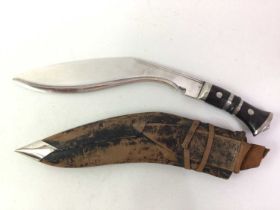 NEPALESE KUKRI KNIFE, 20TH CENTURY