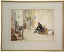 * SIR WILLIAM RUSSELL FLINT RA PRSW (SCOTTISH 1880 - 1969), ONCE A MANSION, NOW A TENEMENT