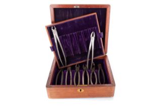 DENTISTRY INTEREST, MATCHED SET OF EXTRACTION FORCEPS, LATE 19TH CENTURY