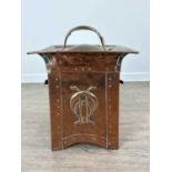 ARTS & CRAFTS COPPER COAL / LOG BOX, LATE 19TH / EARLY 20TH CENTURY