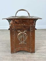 ARTS & CRAFTS COPPER COAL / LOG BOX, LATE 19TH / EARLY 20TH CENTURY