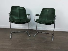 PIEFF, SET OF FOUR 'ELEGANZA' DINING CHAIRS, CIRCA 1960-79