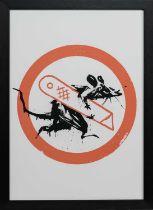 BANKSY (BRITISH, b. 1974-), PAIR OF UNFRAMED CUT & RUN EXHIBITION POSTERS, 2023