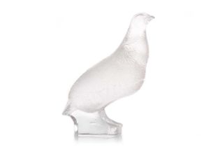 LALIQUE FRANCE, GROUSE FIGURE,