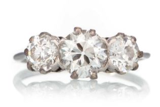 DIAMOND THREE STONE RING,