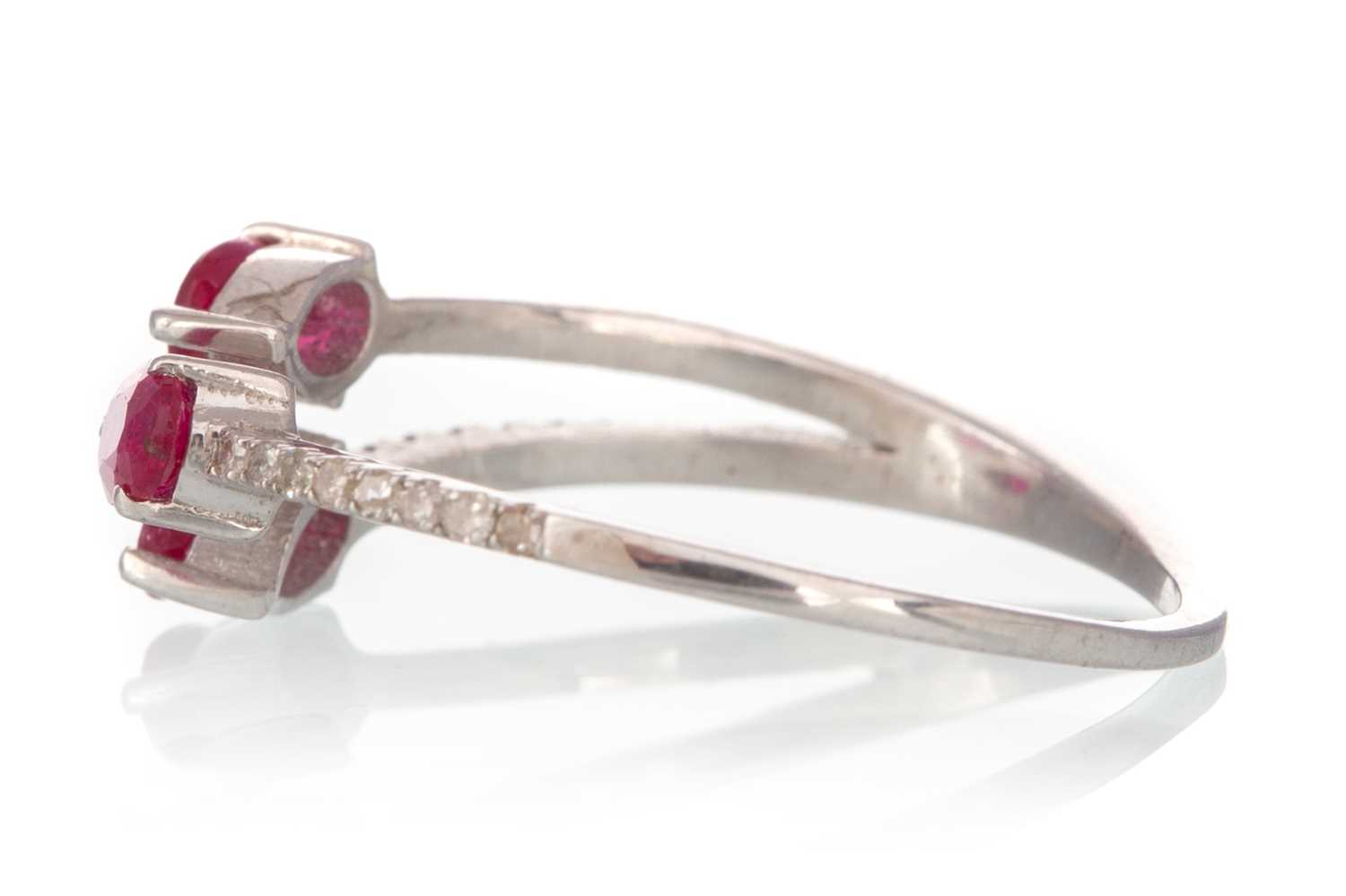 RUBY AND DIAMOND RING, - Image 2 of 2