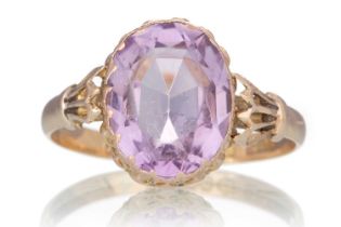 AMETHYST DRESS RING,