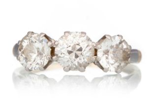 DIAMOND THREE STONE RING,