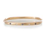 SAPPHIRE AND DIAMOND BANGLE,