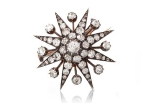 DIAMOND STAR BROOCH,