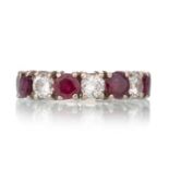 RUBY AND DIAMOND RING,