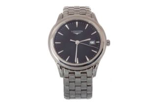 LONGINES STAINLESS STEEL QUARTZ WRIST WATCH,