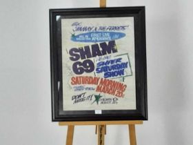 SHAM 69 (FORMERLY JIMMY AND THE FERRETS), POSTER PRINT