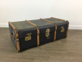 TWO VINTAGE TRAVEL TRUNKS,