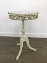 PEERART OCTAGONAL SIDE TABLE, AND OTHER ITEMS