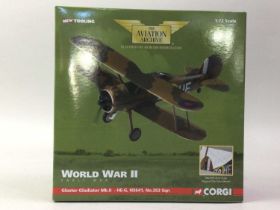 COLLECTION OF DIE CAST AVIATION MODELS,