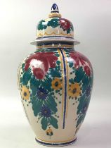 DUTCH LIDDED JAR, AND OTHER CERAMICS