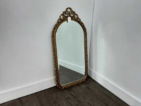 GILT PEERART WALL MIRROR, AND TWO OTHER MIRRORS