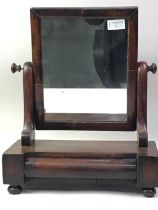 MAHOGANY DRESSING TABLE MIRROR, 20TH CENTURY