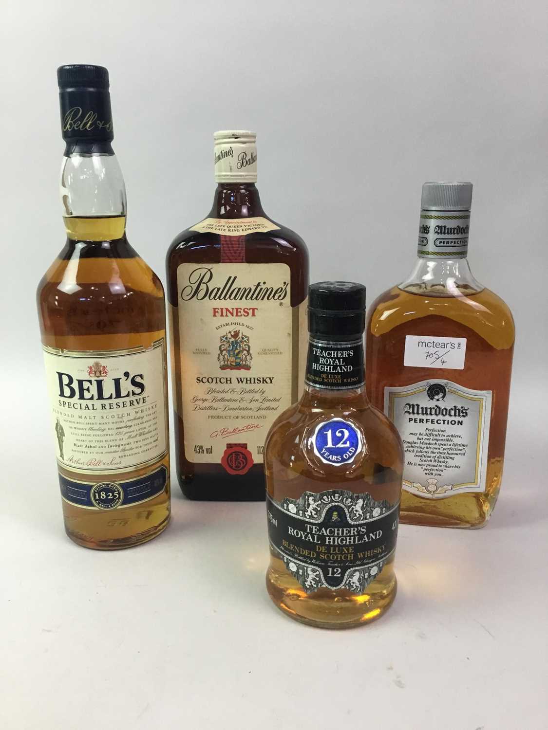 FOUR BOTTLES OF BLENDED WHISKY, INCLUDING BELL'S SPECIAL RESERVE