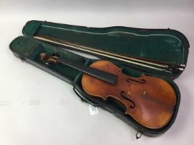VIOLIN AND TWO BOWS,
