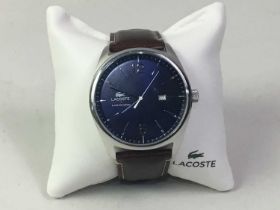 TWO LACOSTE WRIST WATCHES,