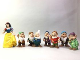SNOW WHITE AND THE SEVEN DWARVES, SET OF EIGHT
