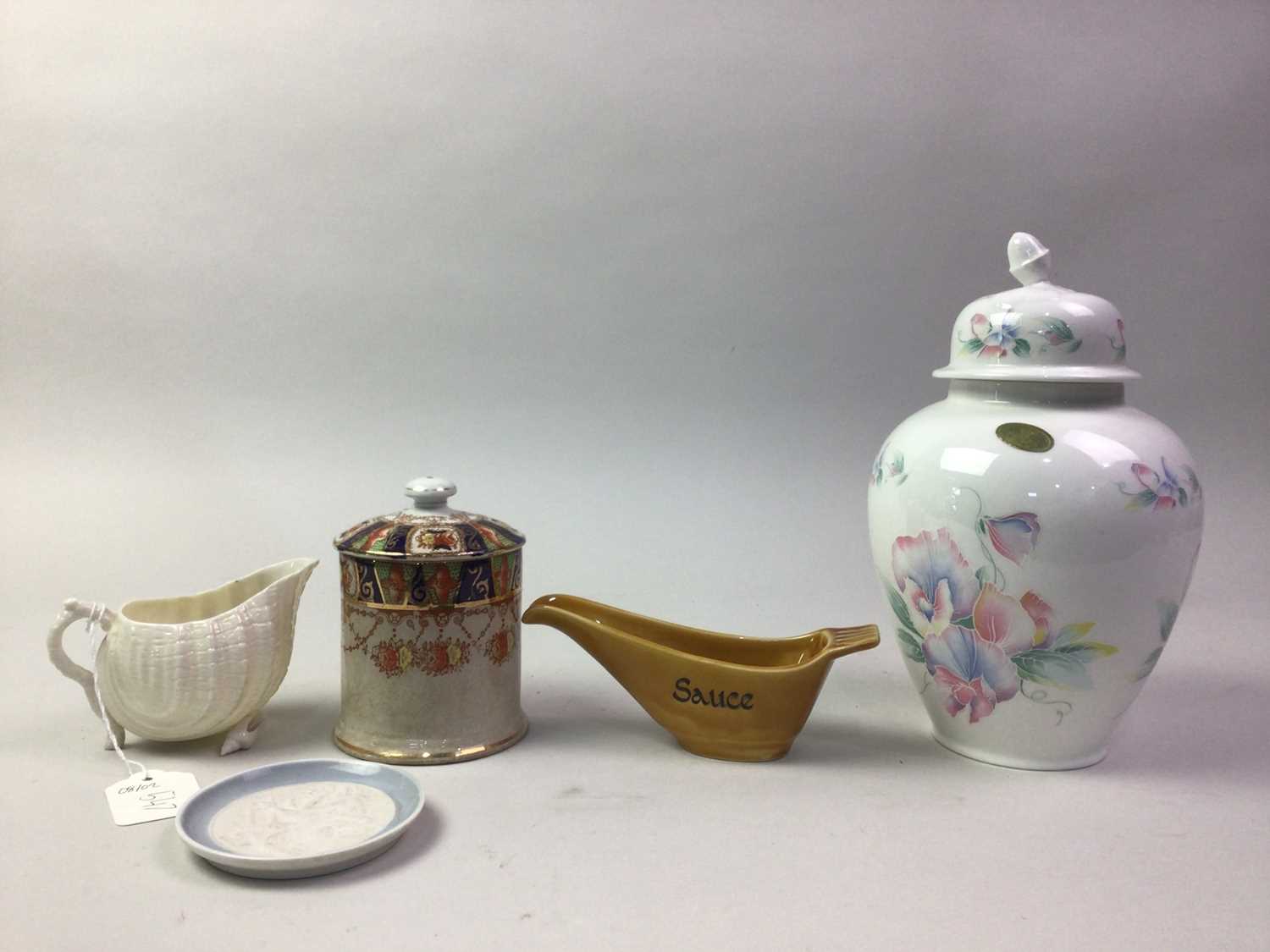 ROYAL CROWN DERBY COFFEE CUP AND SAUCER, ALONG WITH OTHER MIXED CERAMICS - Image 2 of 2