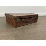 GROUP OF LEATHER AND OTHER LUGGAGE,