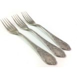 GROUP OF SILVER AND SILVER PLATED FLATWARE,