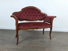 REPRODUCTION MAHOGANY HALL SEAT,